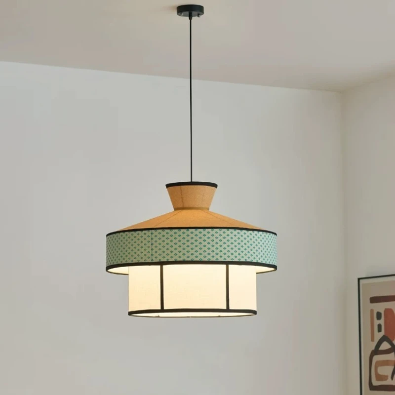 Vintage Fabric Pendant Light LED Living Room Bedroom Restaurant Kitchen Teahouse Japanese Designer Wabi Sabi Style Hanging Lamps
Vintage Fabric Pendant Light LED Living Room Bedroom Restaurant Kitchen Teahouse Japanese Designer Wabi Sabi Style Hanging Lamps