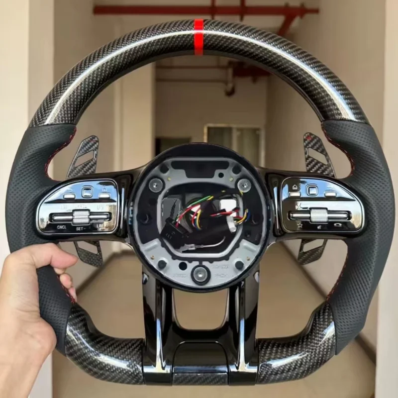 Car Steering Wheel Carbon Fiber Leather E-Class A-Class G63 CLA GLC GLB G400 W464 Accessories For Mercedes Benz C-Class
Car Steering Wheel Carbon Fiber Leather E-Class A-Class G63 CLA GLC GLB G400 W464 Accessories For Mercedes Benz C-Class