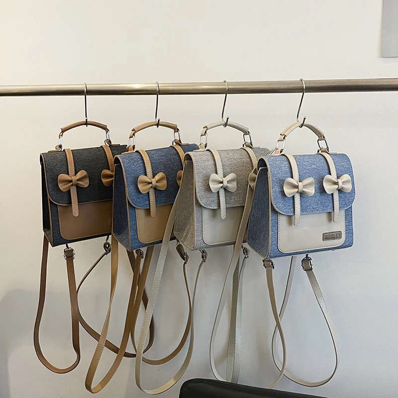 Новая женская сумка через плечо с бантом в виде бабочки, многофункциональный женский рюкзак в британском стиле
Новая женская сумка через плечо с бантом в виде бабочки, многофункциональный женский рюкзак в британском стиле