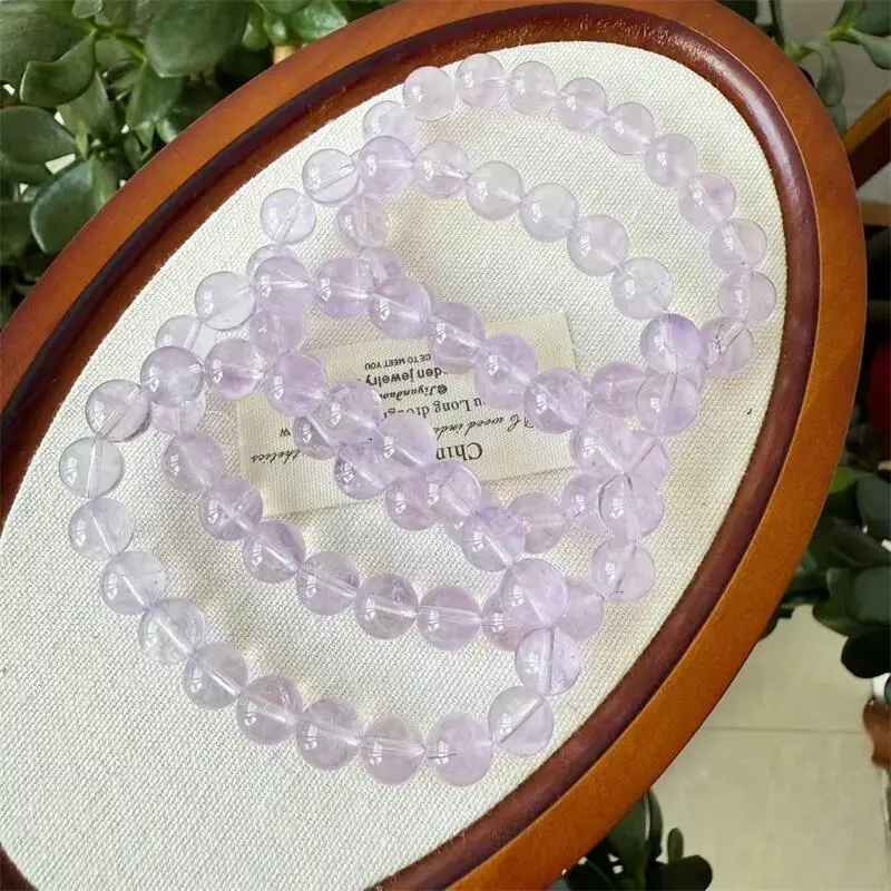 9 мм натуральный лавандовый аметист из бисера браслет модные драгоценные камни кристаллы ювелирные изделия для женщин исцеление Рейки праздничный подарок 1 шт.
9 мм натуральный лавандовый аметист из бисера браслет модные драгоценные камни кристаллы ювелирные изделия для женщин исцеление Рейки праздничный подарок 1 шт.