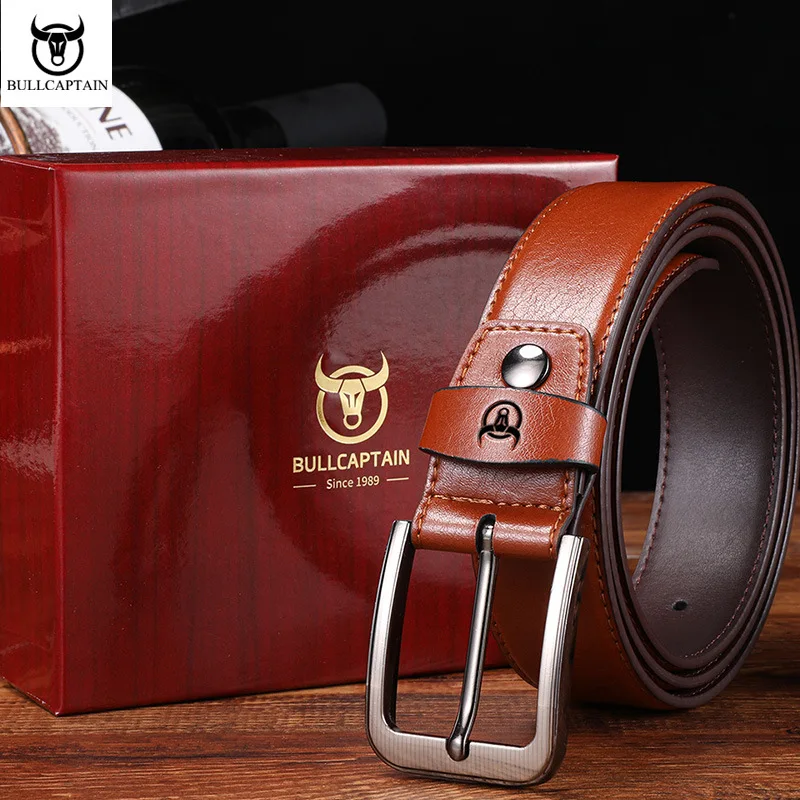 BULLCAPTAIN genuine leather men's fashionable pinch-buckle belt as a Valentine's Day birthday gift for your husband
BULLCAPTAIN genuine leather men's fashionable pinch-buckle belt as a Valentine's Day birthday gift for your husband