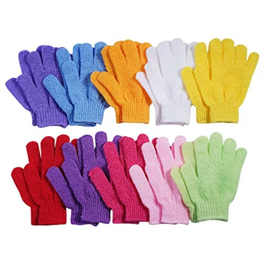 10 Pairs Exfoliating GlovesMade of 100 Nylon 10 Colors Double Sided Exfoliating Gloves for Beauty Spa Massage Skin Shower Body
10 Pairs Exfoliating GlovesMade of 100 Nylon 10 Colors Double Sided Exfoliating Gloves for Beauty Spa Massage Skin Shower Body