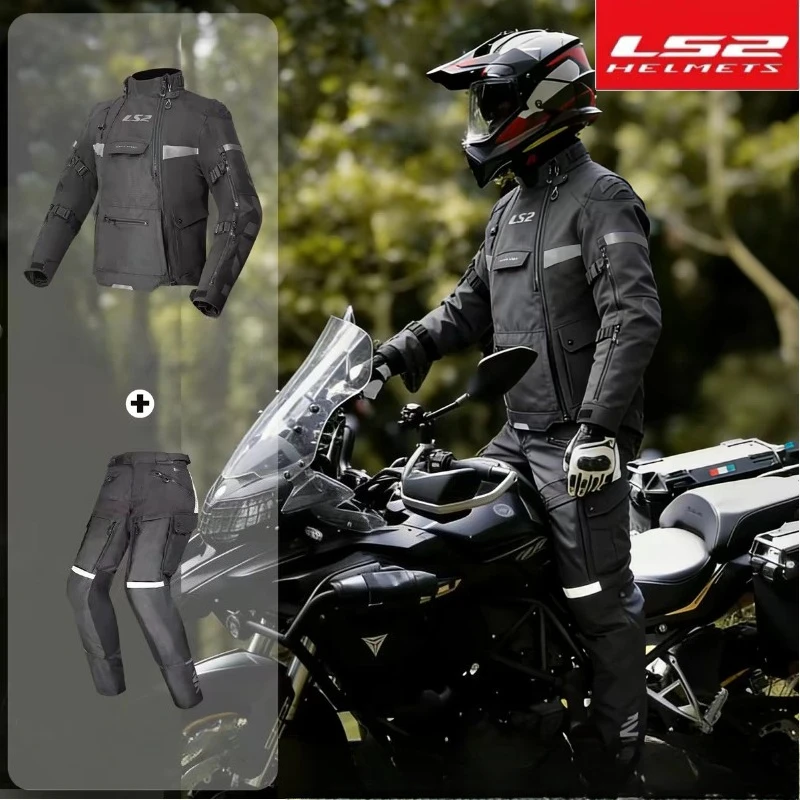 LS2 MJ166 Men's Motorcycle Riding Suit All-Season Rally Suit Set Windproof Waterproof Warm Racing Jacket Pants motorcycle jacket
LS2 MJ166 Men's Motorcycle Riding Suit All-Season Rally Suit Set Windproof Waterproof Warm Racing Jacket Pants motorcycle jacket