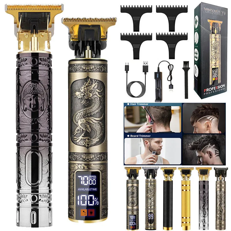Vintage T9 Professional Electric Wireless Edgers Charger Battery Men Barber Shop Beard Hair Clipper Trimmer Cut Cutter Machine
Vintage T9 Professional Electric Wireless Edgers Charger Battery Men Barber Shop Beard Hair Clipper Trimmer Cut Cutter Machine
