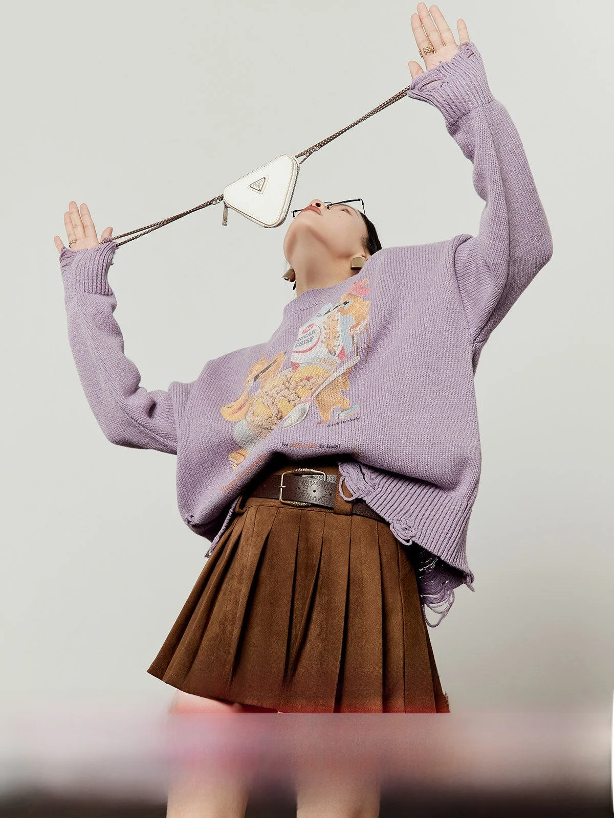 Zhou Li Wu Purple Squirrel Loose Knitted Sweater Women's Casual Sle Winter New Arrival Versatile Comfortable Knit Top
Zhou Li Wu Purple Squirrel Loose Knitted Sweater Women's Casual Sle Winter New Arrival Versatile Comfortable Knit Top