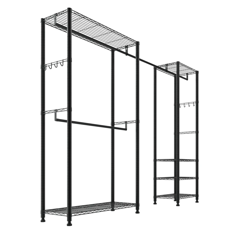 Clothing Garment Rack Heavy Duty Clothes Rack Freestanding Clothes Racks with Steel Frame 800 lbs Load Capacity Closet Wardrobe
Clothing Garment Rack Heavy Duty Clothes Rack Freestanding Clothes Racks with Steel Frame 800 lbs Load Capacity Closet Wardrobe