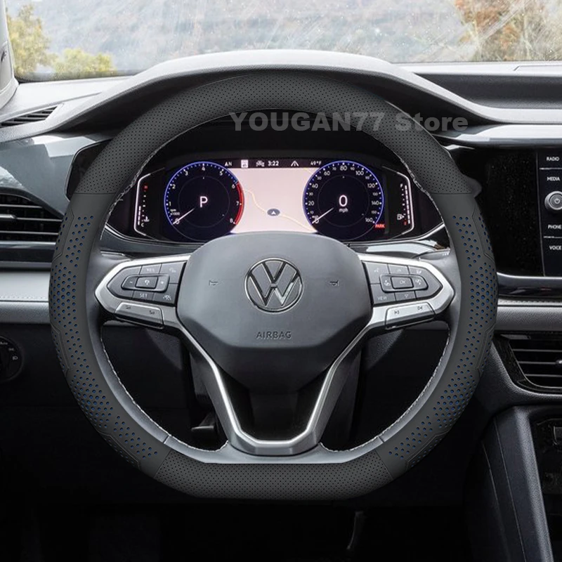 Leather Car Steering Wheel Cover For Volkswagen Taos 2021-2024 2025 Non-slip Auto Steering Wheel Volkswagen Taos Accessories
Leather Car Steering Wheel Cover For Volkswagen Taos 2021-2024 2025 Non-slip Auto Steering Wheel Volkswagen Taos Accessories