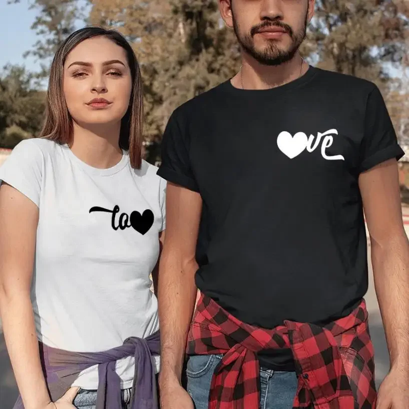 Little Heart Splicing Love Print Couple T Shirt Short Sleeve O Neck Loose King Queen Tshirt Lovers Tee Shirt Tops Clothes
Little Heart Splicing Love Print Couple T Shirt Short Sleeve O Neck Loose King Queen Tshirt Lovers Tee Shirt Tops Clothes