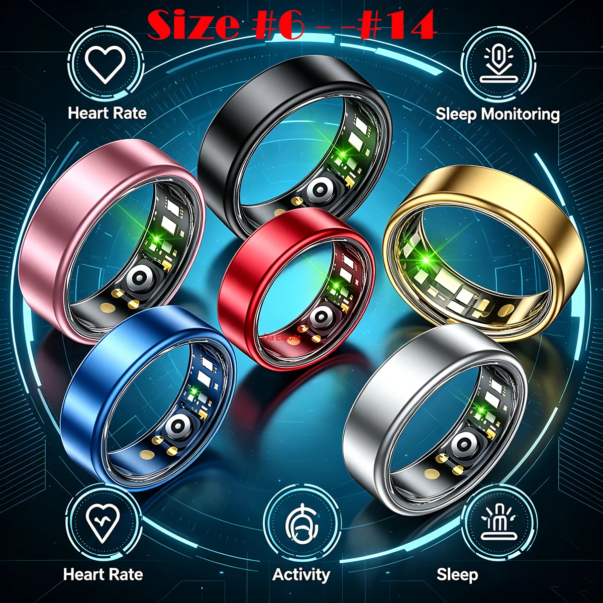 2026 Smart Ring New Technology free gifts Couple Ring for Women Men Waterproof Sport Rings Heart Rate Pressure Monitor All Size
2026 Smart Ring New Technology free gifts Couple Ring for Women Men Waterproof Sport Rings Heart Rate Pressure Monitor All Size