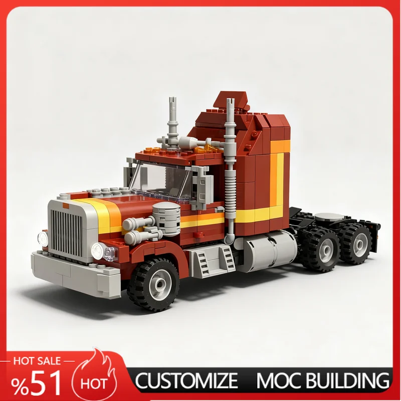 772Parts Red Heavy Tractor Truck Model MOC Building Customize Blocks DIY Assembly Educational Vehicle Toy Popular Gift For Boys
772Parts Red Heavy Tractor Truck Model MOC Building Customize Blocks DIY Assembly Educational Vehicle Toy Popular Gift For Boys