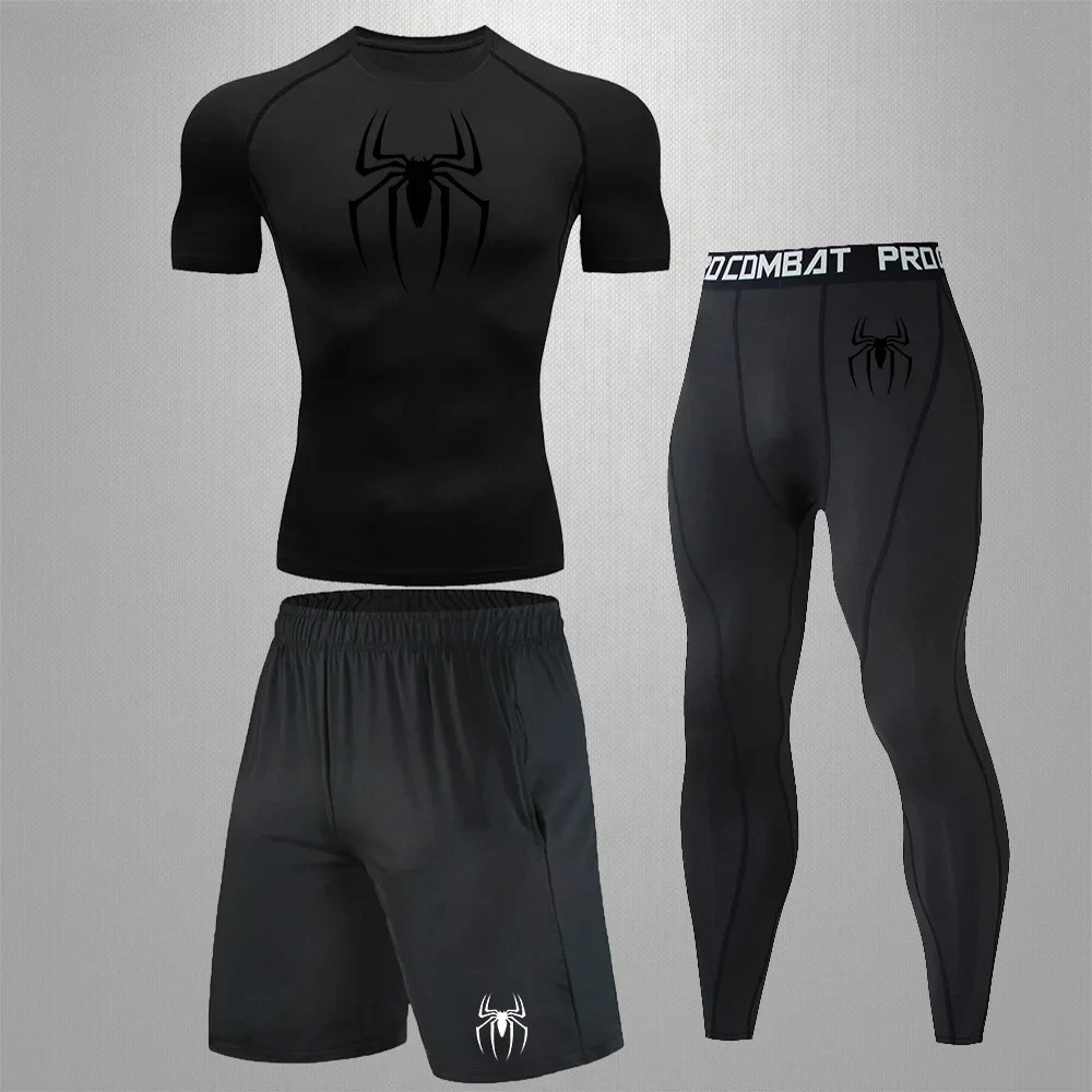 Spider Men's Tracksuit Compression Sport Suit Gym Fitness Clothes Running Jogging Sport Wear Training Exercise Workout Rashgard
Spider Men's Tracksuit Compression Sport Suit Gym Fitness Clothes Running Jogging Sport Wear Training Exercise Workout Rashgard