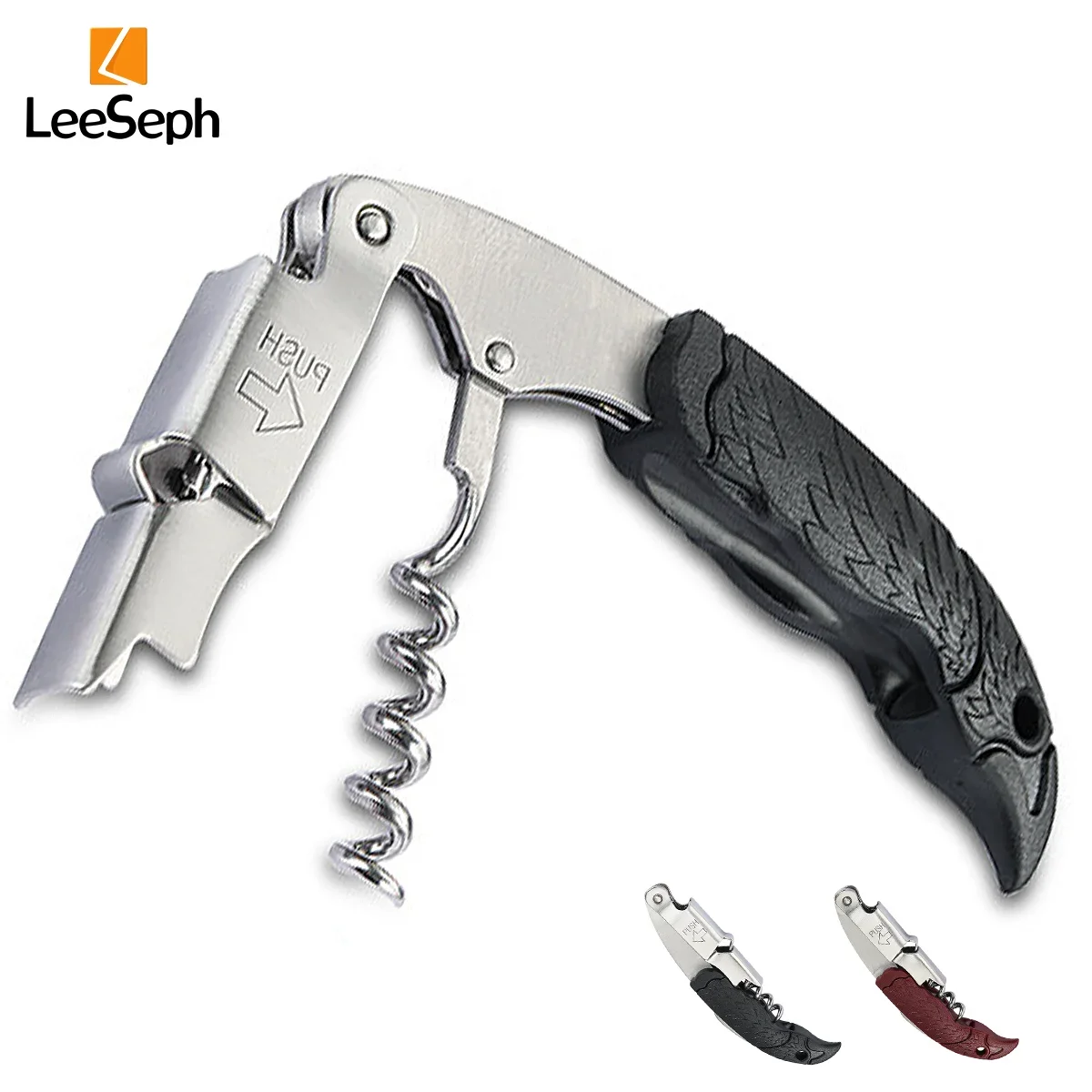 Leeseph Wine Opener, Corkscrews for Wine Bottles with Foil Cutter, Manual Wine Key for Servers, Waiters, Bartenders and Use 
Leeseph Wine Opener, Corkscrews for Wine Bottles with Foil Cutter, Manual Wine Key for Servers, Waiters, Bartenders and Use