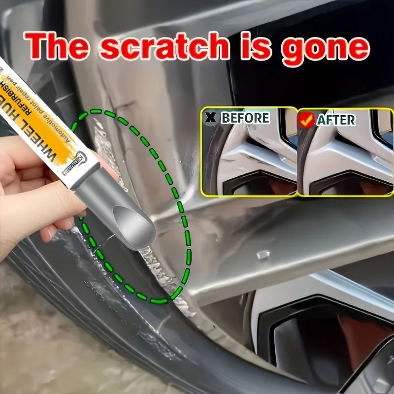Silvery Wheel Repair Paint Kit, Including a Pen for Fixing Car Wheel Hub Scratches and a Curb Scratch Repair Kit, Suitable for A
Silvery Wheel Repair Paint Kit, Including a Pen for Fixing Car Wheel Hub Scratches and a Curb Scratch Repair Kit, Suitable for A