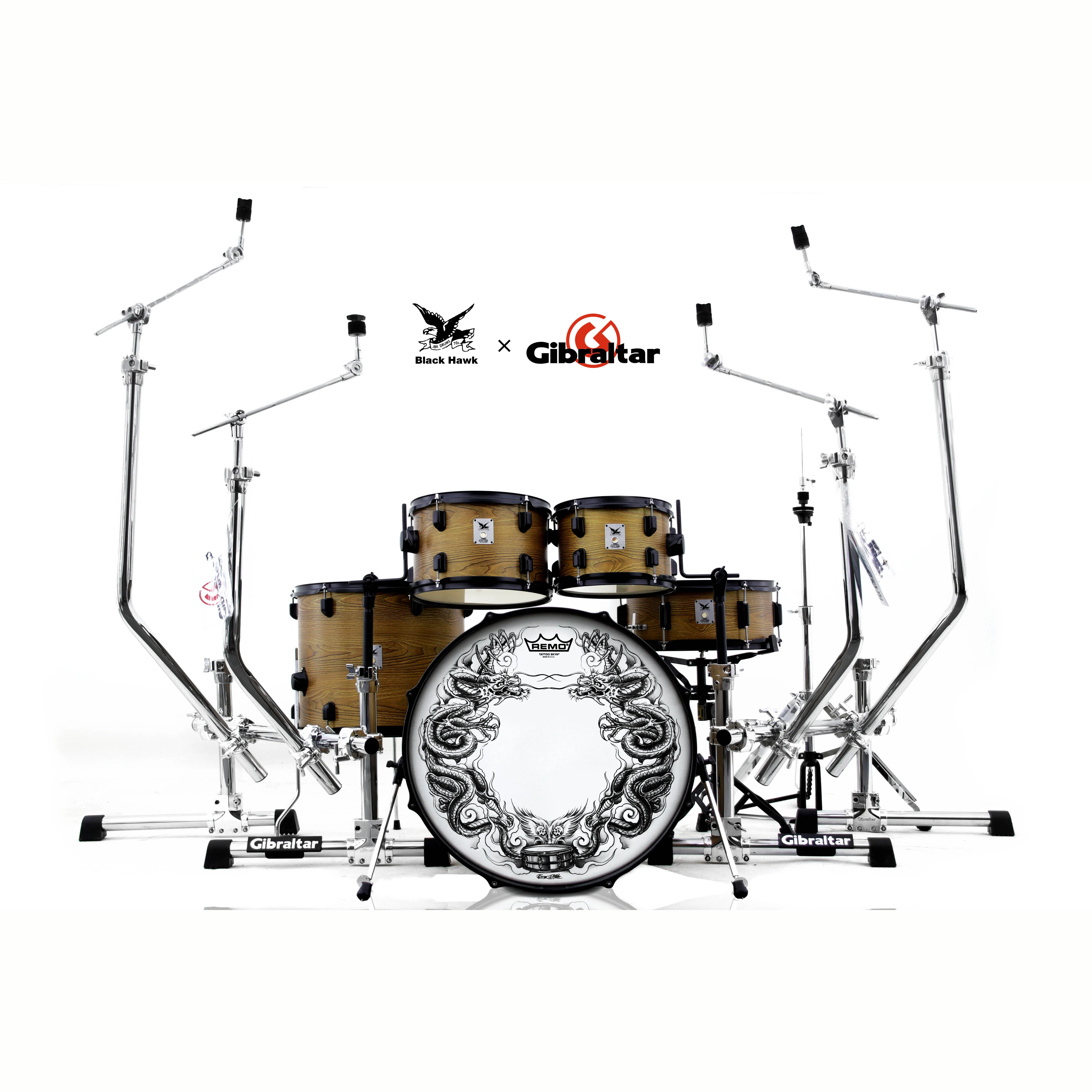 BLACK HAWK Spider Style Heavy Duty Eco Friendly Birch Wood Multi Angle Drum Hardware Cymbal Percussion Stand
BLACK HAWK Spider Style Heavy Duty Eco Friendly Birch Wood Multi Angle Drum Hardware Cymbal Percussion Stand