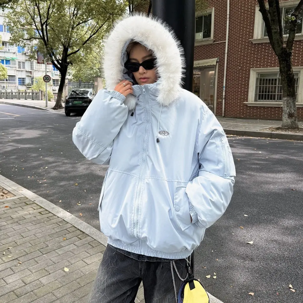 Unisex Thickened Winter Cotton Jacket Hooded Parka Coat Couple Matching Down Cotton Outerwear Warm Outerwear For Men And Women
Unisex Thickened Winter Cotton Jacket Hooded Parka Coat Couple Matching Down Cotton Outerwear Warm Outerwear For Men And Women