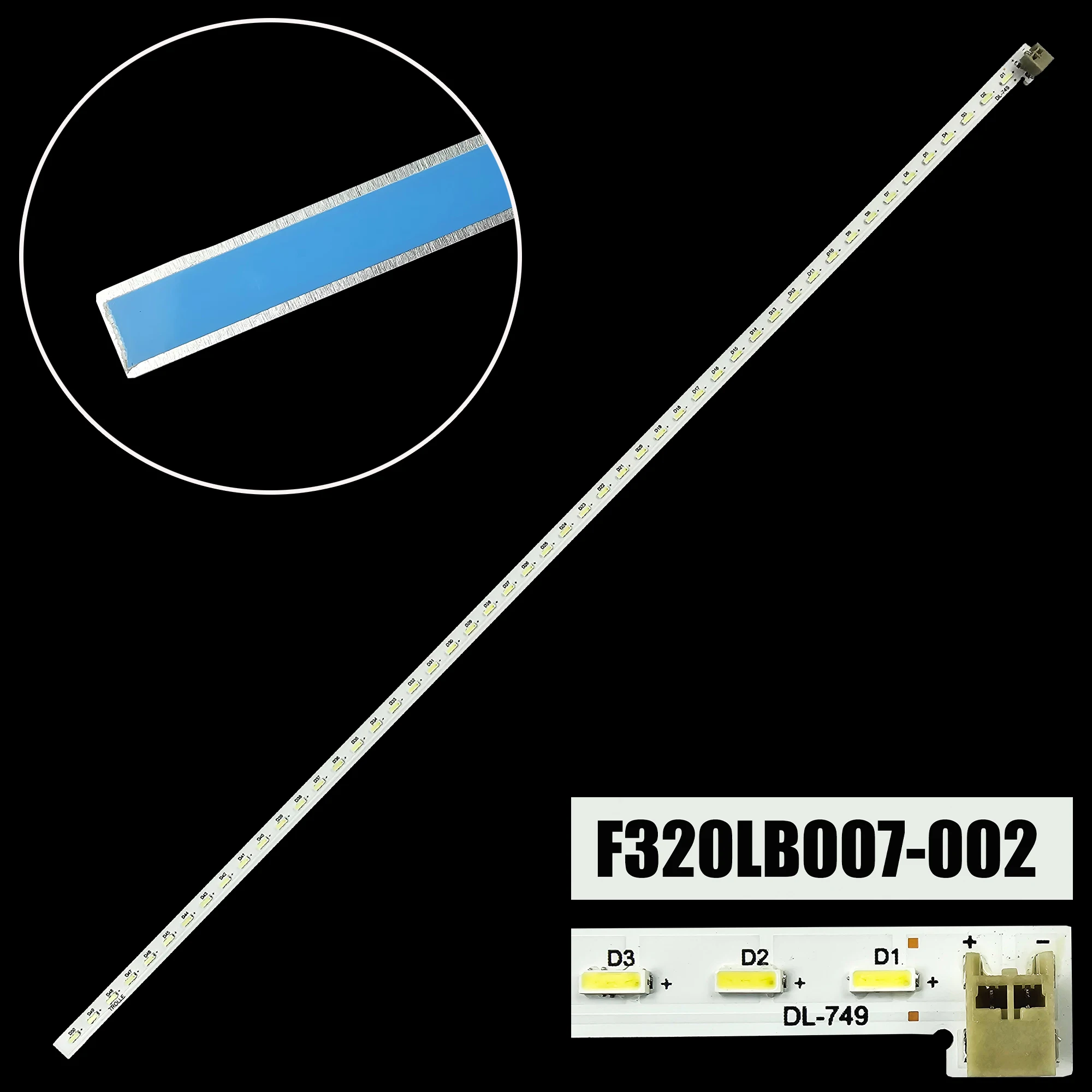 New LED backlight strip for KDL-32EX340 KDL-32EX343 F320LB007-002 FOXCONN E253117
New LED backlight strip for KDL-32EX340 KDL-32EX343 F320LB007-002 FOXCONN E253117