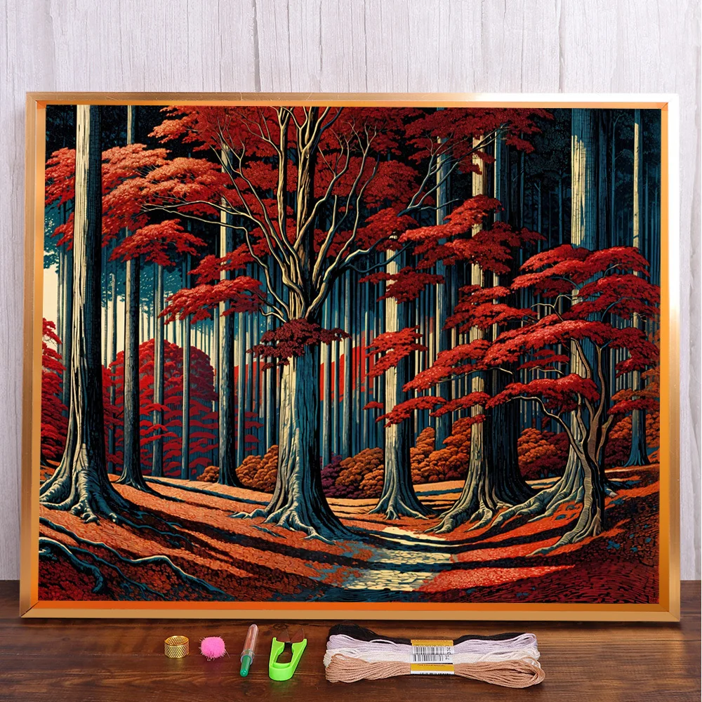 Landscape Autumn Forest Printed 11CT Cross-Stitch Patterns Embroidery Hobby Knitting Handicraft Painting Jewelry For Adults Gift
Landscape Autumn Forest Printed 11CT Cross-Stitch Patterns Embroidery Hobby Knitting Handicraft Painting Jewelry For Adults Gift