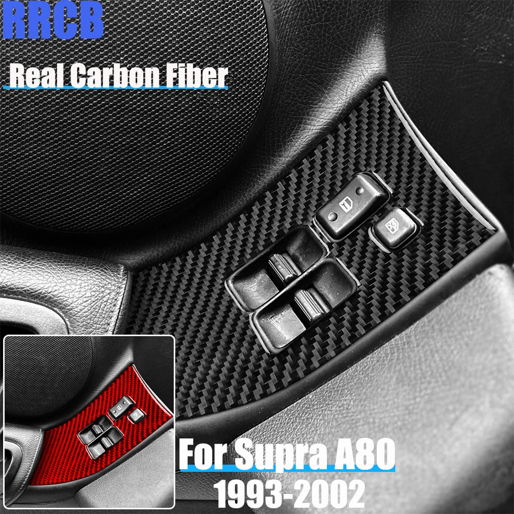 Real Carbon Fiber Car Accessories Window Lifting Trim Soft Cover Sticker For Toyota Supra MK4 JZA80/A80 1993 1994 95 96 97-2002
Real Carbon Fiber Car Accessories Window Lifting Trim Soft Cover Sticker For Toyota Supra MK4 JZA80/A80 1993 1994 95 96 97-2002