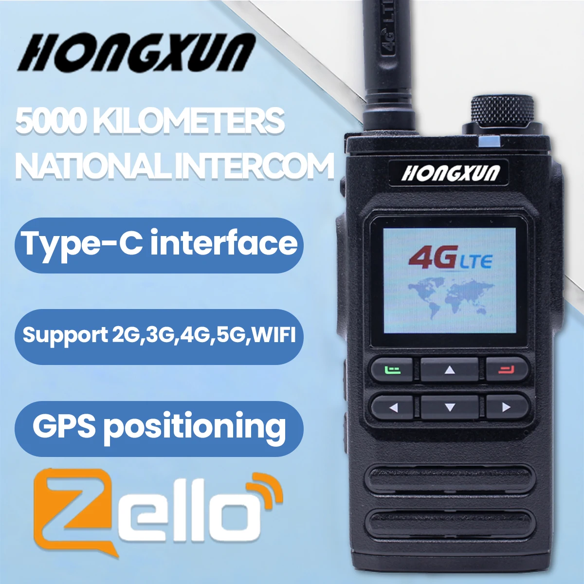 HONGXUN T93 4G LTE Walkie Talkie with Long Range 5000KM Call SIM Card Slot and Satellite Reception Metal Body POC
HONGXUN T93 4G LTE Walkie Talkie with Long Range 5000KM Call SIM Card Slot and Satellite Reception Metal Body POC