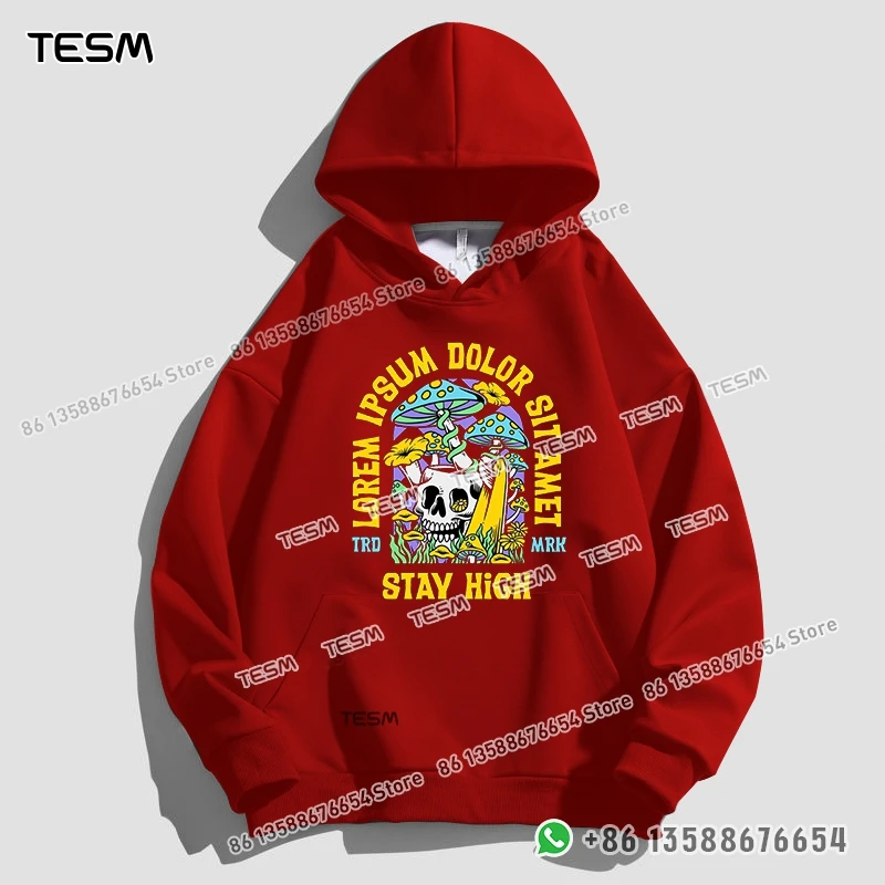 TESM Men Women Hoodie Skull and Mushroom Pattern Trendy Sweatshirt Parent-child Sports Top Party Pullover Long - Sleeves
TESM Men Women Hoodie Skull and Mushroom Pattern Trendy Sweatshirt Parent-child Sports Top Party Pullover Long - Sleeves