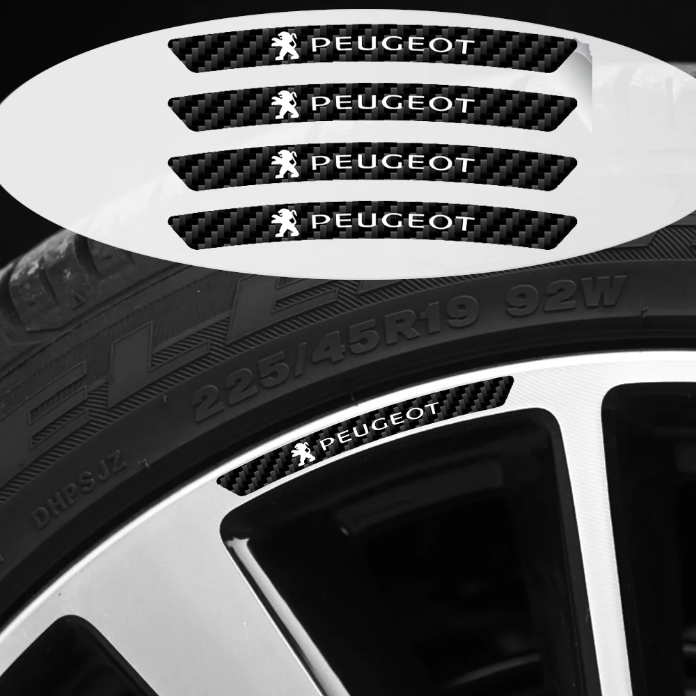 4pcs Carbon Fibre Car Wheels Rims Decor Decals Stickers For Peugeot 206 307 308 3008 207 208 407 508 2008 Auto Wheel Accessories
4pcs Carbon Fibre Car Wheels Rims Decor Decals Stickers For Peugeot 206 307 308 3008 207 208 407 508 2008 Auto Wheel Accessories