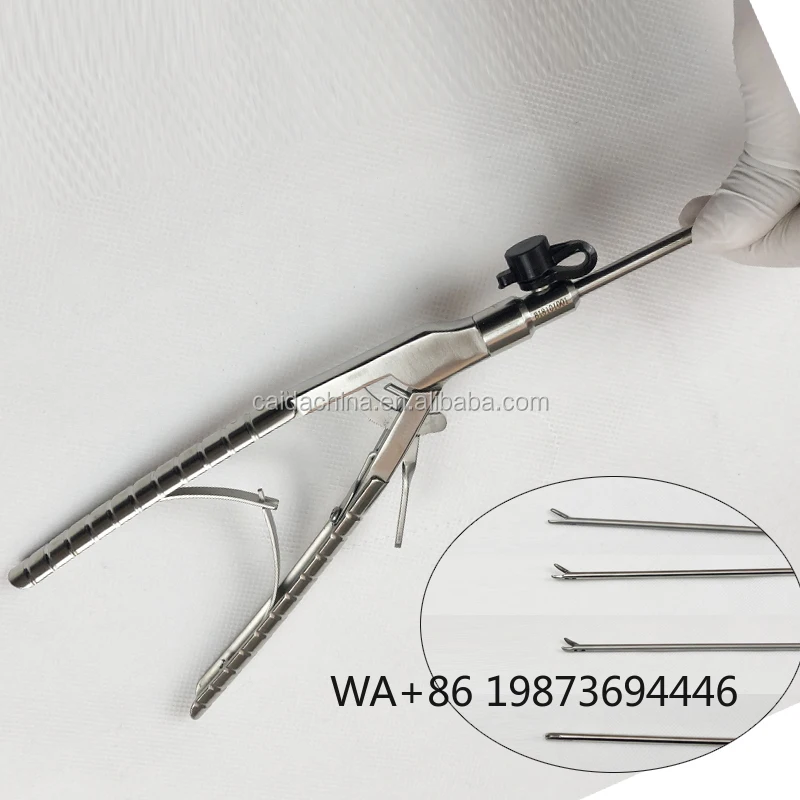 Gun Type Needle Holder Pliers, Titanium Alloy for Abdominal Surgery
Gun Type Needle Holder Pliers, Titanium Alloy for Abdominal Surgery