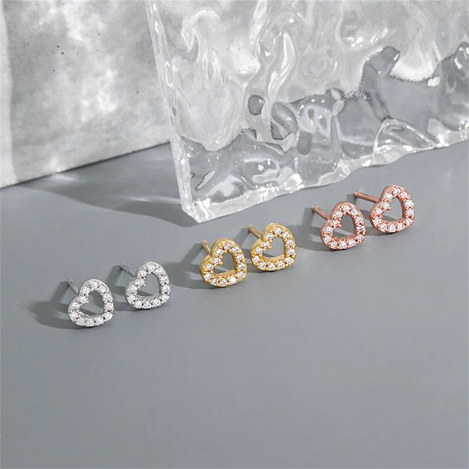 Heart-shaped Earring With Full Diamond Fashionable Versatile Stainless Steel Jewelry Fresh Simple Heart-shaped Earring For Women
Heart-shaped Earring With Full Diamond Fashionable Versatile Stainless Steel Jewelry Fresh Simple Heart-shaped Earring For Women