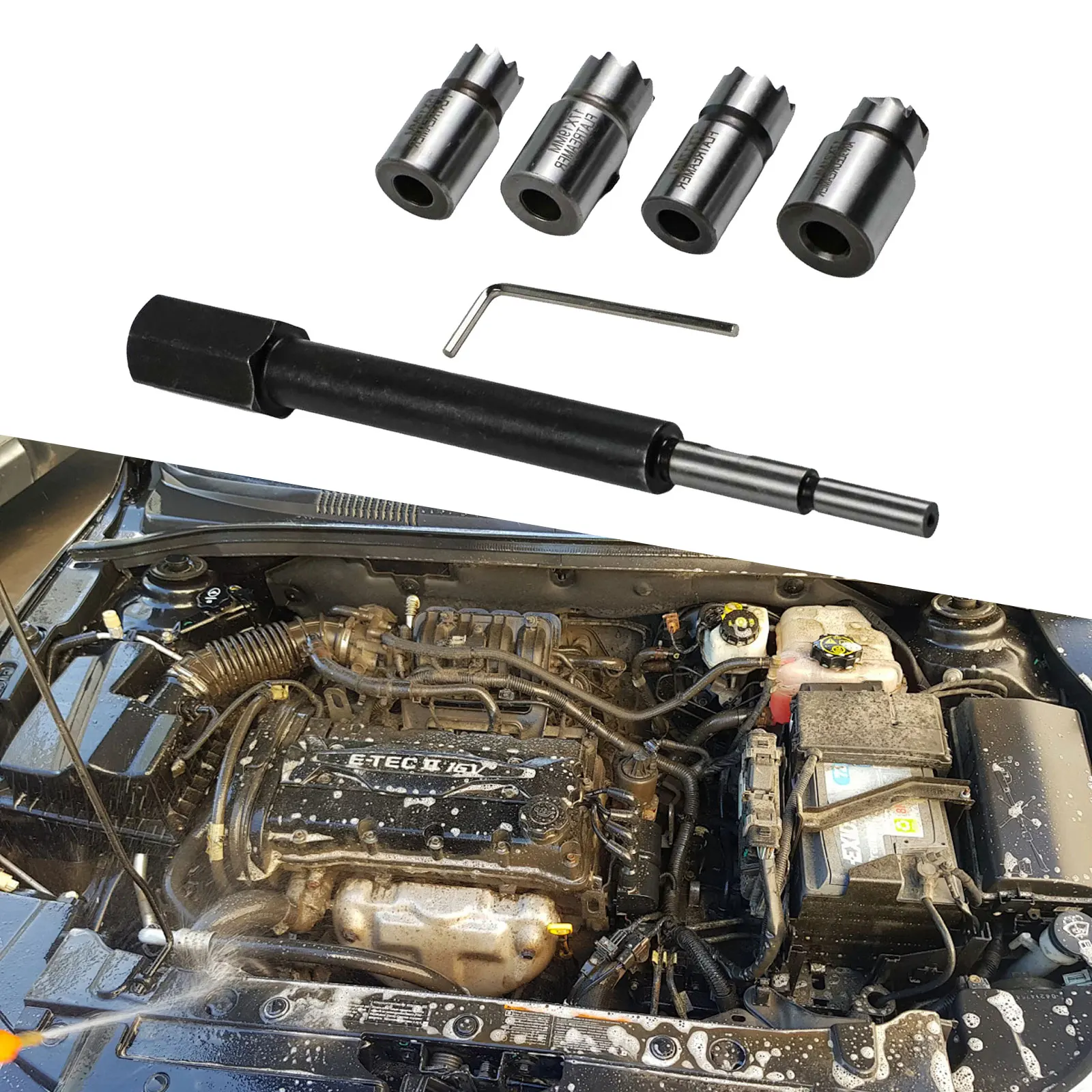 For Diesel Injector Maintenance Carbon Cleaning Tool 5PCS Cutter Kit As Picture Hex Key Included Light Commercial Vehicles
For Diesel Injector Maintenance Carbon Cleaning Tool 5PCS Cutter Kit As Picture Hex Key Included Light Commercial Vehicles