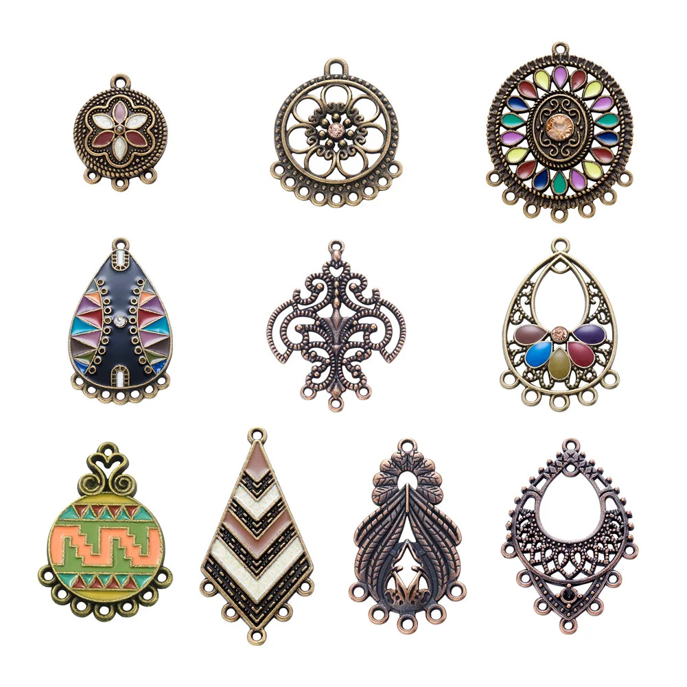 40Pcs Alloy Enamel Alloy Chandelier Connector Links Components Charms Pendants For Earring Necklace DIY Jewelry Making Findings
40Pcs Alloy Enamel Alloy Chandelier Connector Links Components Charms Pendants For Earring Necklace DIY Jewelry Making Findings
