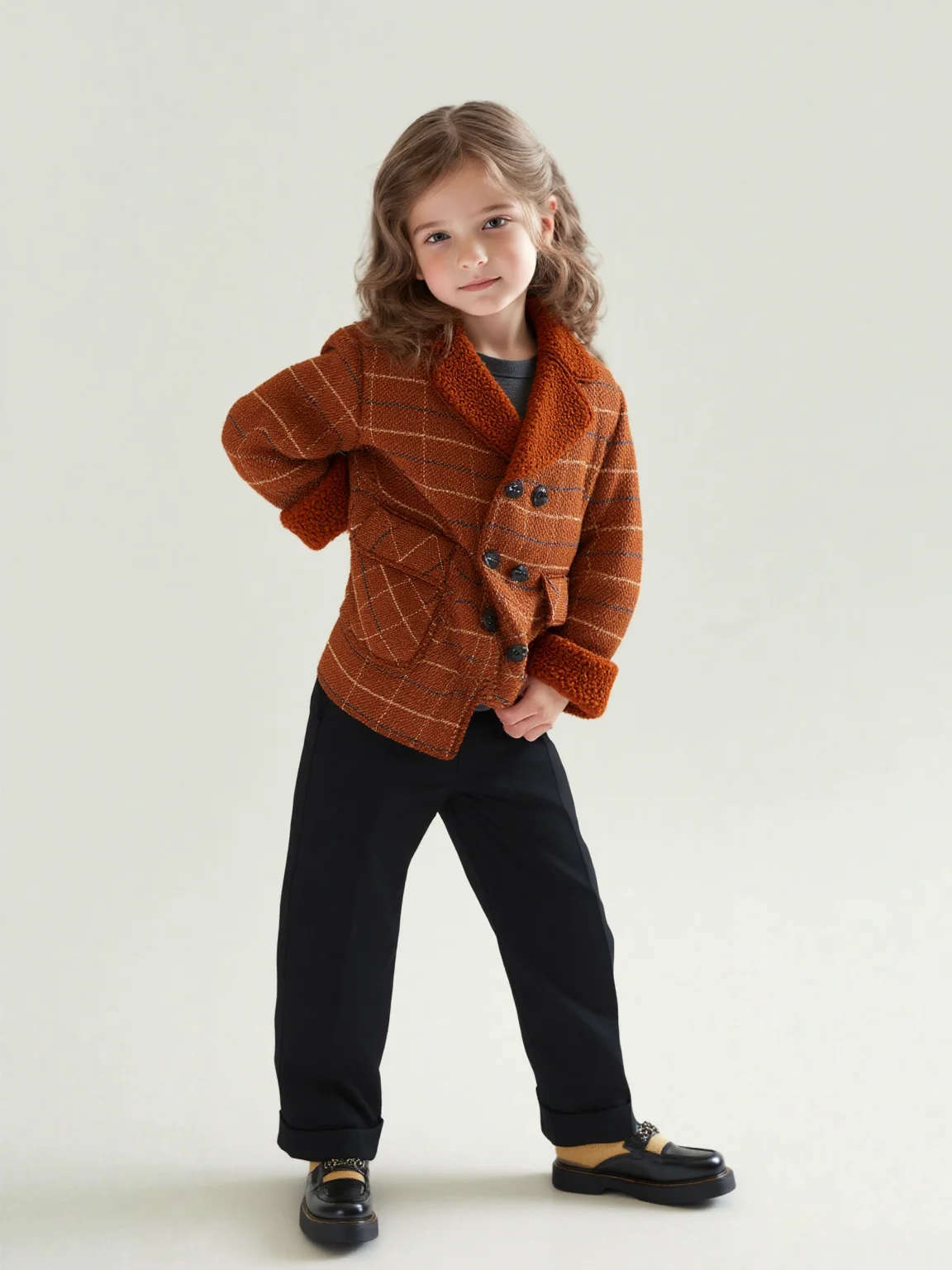 Kids Photography Woolen Coat Children Windproof Outdoor Jacket 2-11Y Boys Girls Coffee Winter Thick Warm Wool Coat Teenager
Kids Photography Woolen Coat Children Windproof Outdoor Jacket 2-11Y Boys Girls Coffee Winter Thick Warm Wool Coat Teenager