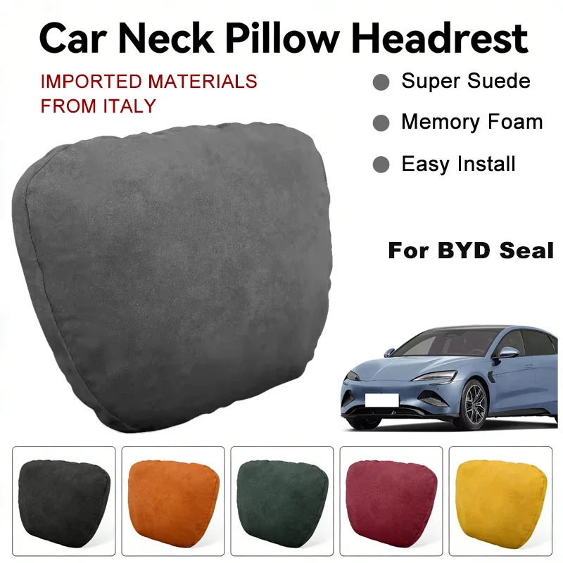 Italy Suede Car Neck Rest Pillow For BYD Seal Seat Head Neck Support Cushion Auto Interior Accessories
Italy Suede Car Neck Rest Pillow For BYD Seal Seat Head Neck Support Cushion Auto Interior Accessories