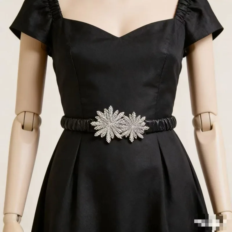 2026 New Metal Buckle Belt for Women with Elastic Decorations, Matching Dress, Coat, Black Leather Belt, Elastic Waist, Chain
2026 New Metal Buckle Belt for Women with Elastic Decorations, Matching Dress, Coat, Black Leather Belt, Elastic Waist, Chain
