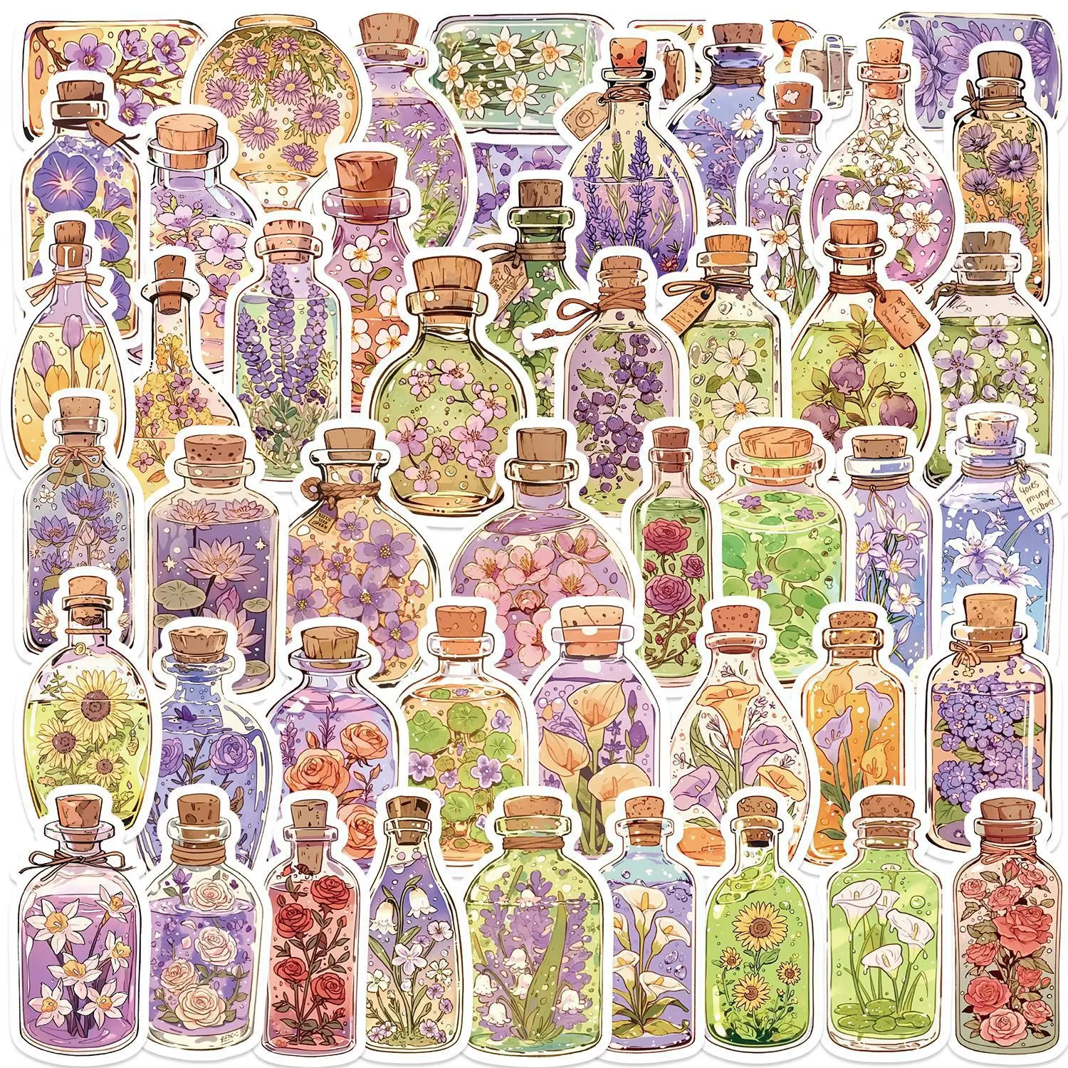 50PCS Bottle Flower Miniature World Stickers Graffiti Stickers DIY Diary Phone Case Handmade Scrapbook Aesthetic Stickers
50PCS Bottle Flower Miniature World Stickers Graffiti Stickers DIY Diary Phone Case Handmade Scrapbook Aesthetic Stickers
