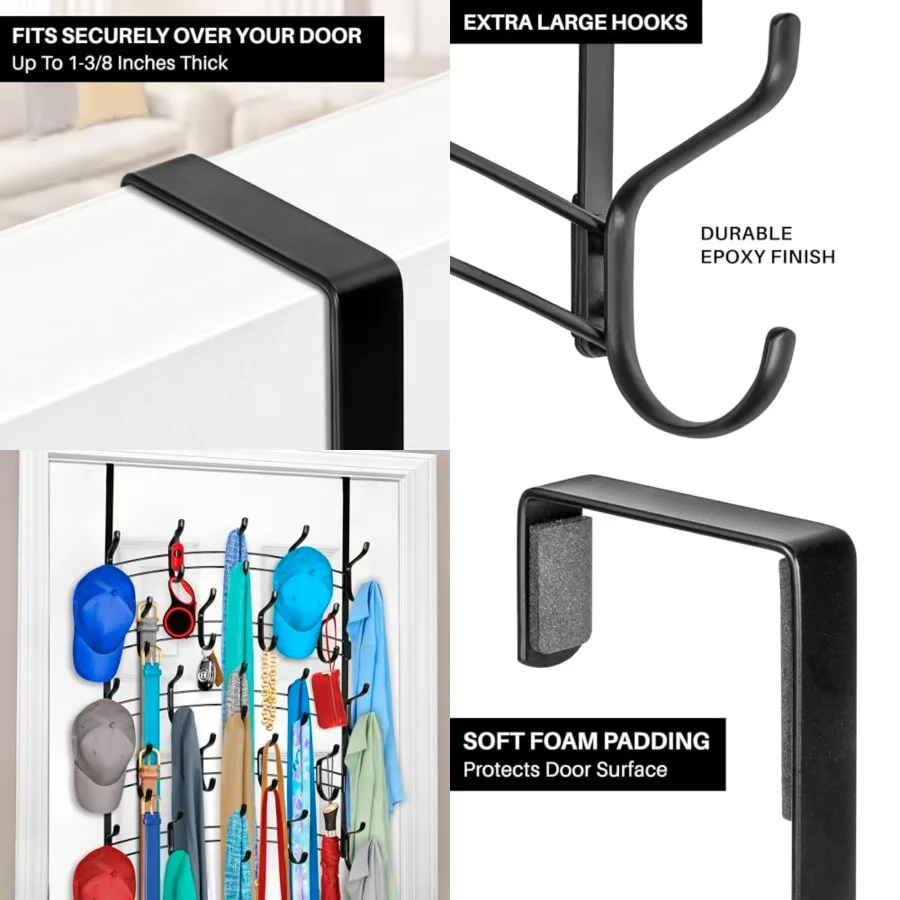 Professional® Home™ Over the Door - Hook Over the Door Coat Rack - Over the Door Hanger - Hanging Towels or Clothes - Bathroom,
Professional® Home™ Over the Door - Hook Over the Door Coat Rack - Over the Door Hanger - Hanging Towels or Clothes - Bathroom,