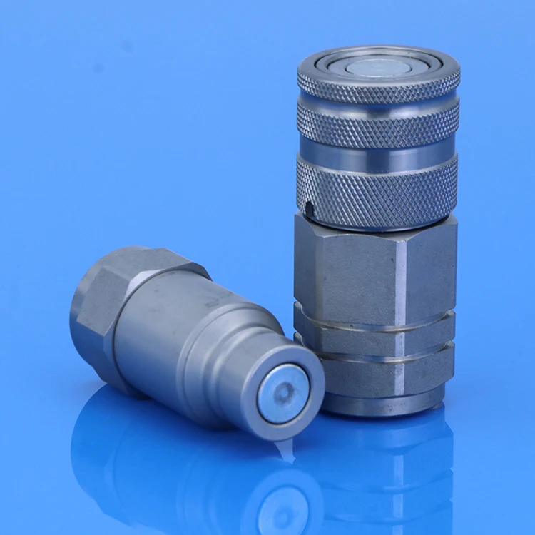 ISO16028 standard flat end face BSP/NPT hydraulic quick connector, suitable for hammer crushers
ISO16028 standard flat end face BSP/NPT hydraulic quick connector, suitable for hammer crushers