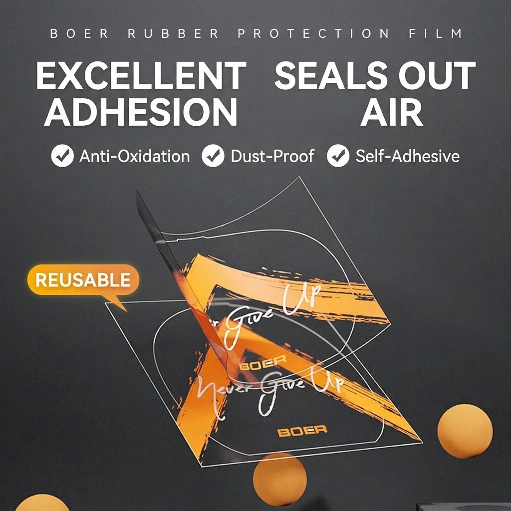 Boer Table Tennis Racket Rubber Protective Film, Dust-Proof and Anti-Oxidation, Comes with Sticky Transparent Protective Film
Boer Table Tennis Racket Rubber Protective Film, Dust-Proof and Anti-Oxidation, Comes with Sticky Transparent Protective Film