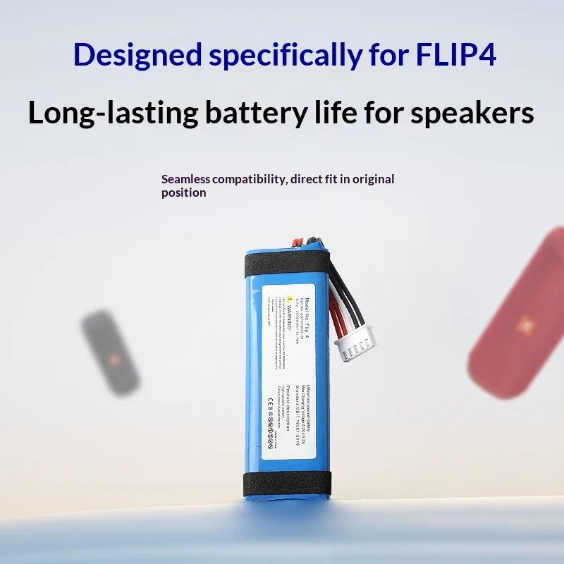 Suitable for JBL Flip4 Kaleidoscope Bluetooth Speaker 4th generation battery GSP872693 01 electric board
Suitable for JBL Flip4 Kaleidoscope Bluetooth Speaker 4th generation battery GSP872693 01 electric board