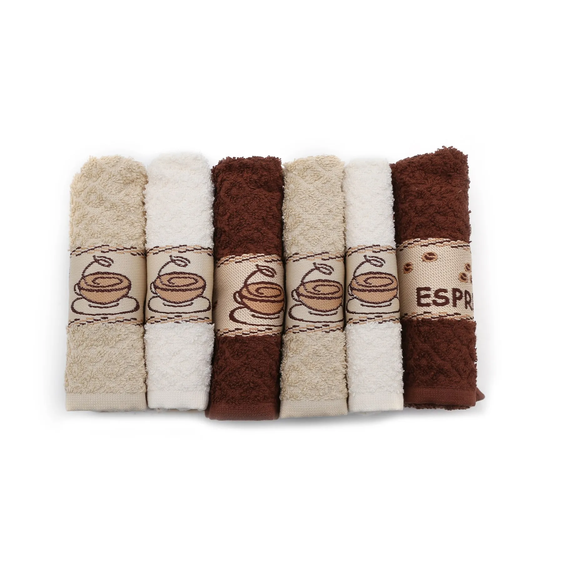 Hand Towel 6 Pcs Turkish Coffee Embroidered Multicolor High-Quality 100% Turkish Cotton 30x50 Cm Gift Box For Kitchen Towel Set
Hand Towel 6 Pcs Turkish Coffee Embroidered Multicolor High-Quality 100% Turkish Cotton 30x50 Cm Gift Box For Kitchen Towel Set