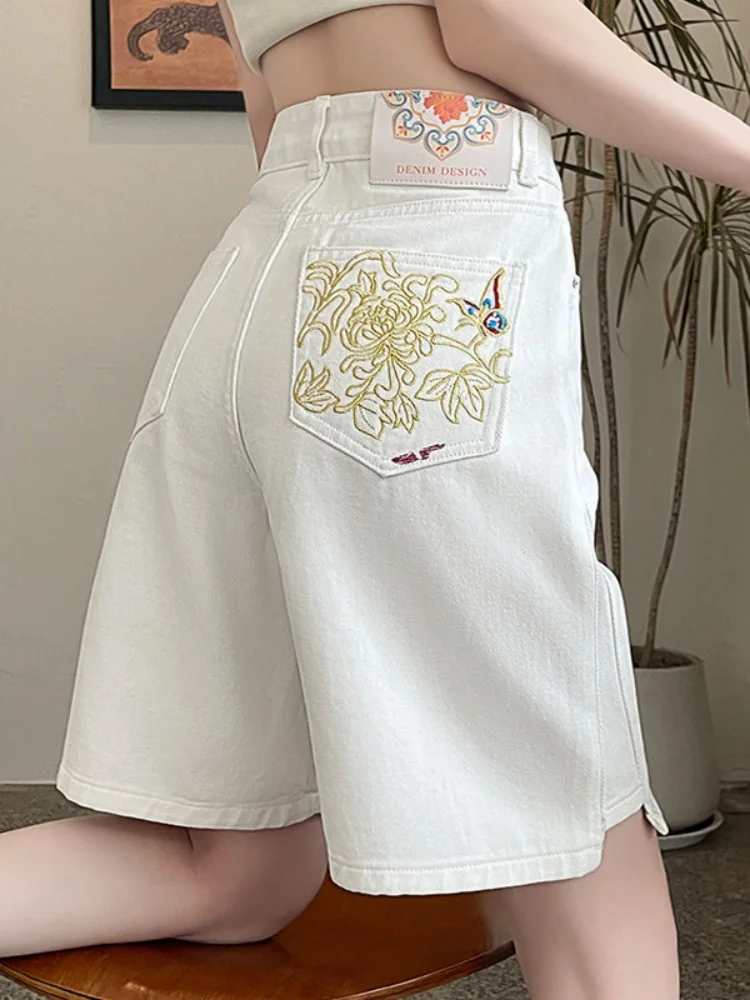plus Size White Embroidered A-Line Five-Button Denim Shorts Women's Summer Loose High Waist Slim Straight Wide Leg Mid-Length...
plus Size White Embroidered A-Line Five-Button Denim Shorts Women's Summer Loose High Waist Slim Straight Wide Leg Mid-Length...