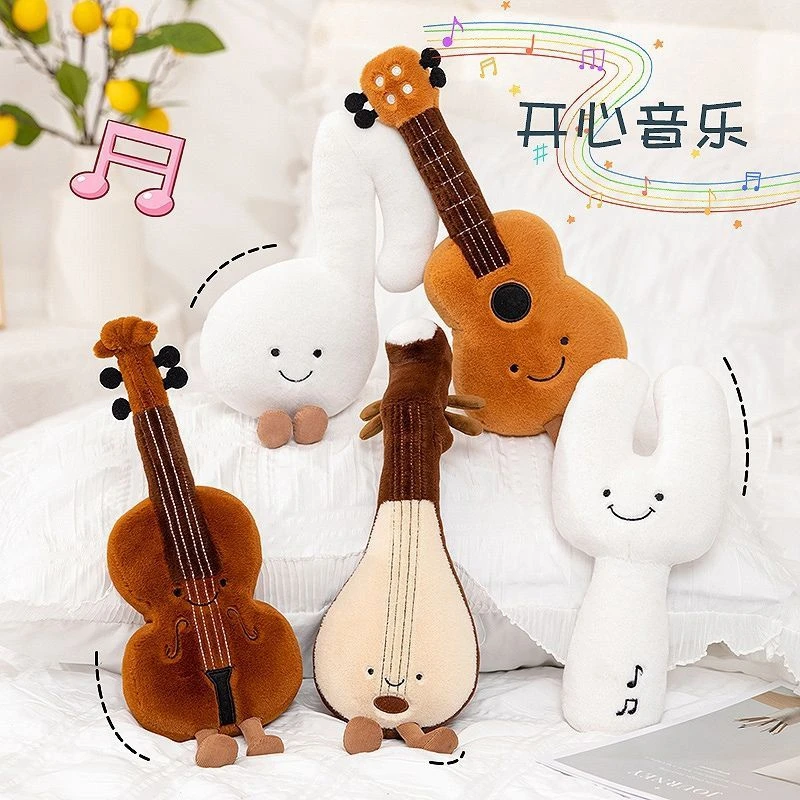 Cute and Creative Musical Instrument Plush Toys Violins Guitars Notes Music Event Souvenirs Dolls as Festival Birthday
Cute and Creative Musical Instrument Plush Toys Violins Guitars Notes Music Event Souvenirs Dolls as Festival Birthday