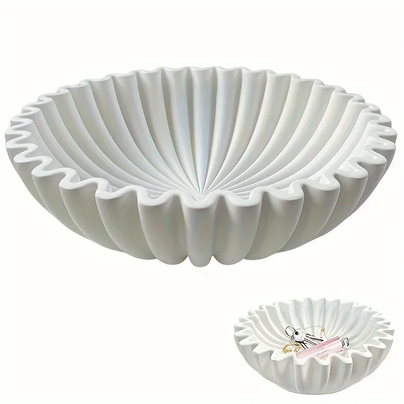 White Resin Scalloped Bowl - Suitable for Indoor and Outdoor Use,Perfect for Christmas, Halloween, Easter
White Resin Scalloped Bowl - Suitable for Indoor and Outdoor Use,Perfect for Christmas, Halloween, Easter