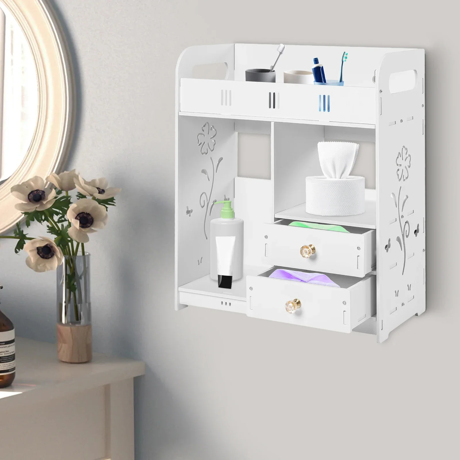 Versatile White Wall-Mounted Bathroom Cabinet – Perfect Organizer for Medicine & Toiletries
Versatile White Wall-Mounted Bathroom Cabinet – Perfect Organizer for Medicine & Toiletries