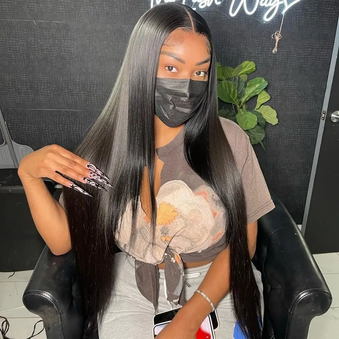 13x6 Human Hair Straight Lace Front Wigs For Black Women Brazilian Hair Glueless Pre Plucked Bone Straight Hd Lace Frontal Wig
13x6 Human Hair Straight Lace Front Wigs For Black Women Brazilian Hair Glueless Pre Plucked Bone Straight Hd Lace Frontal Wig