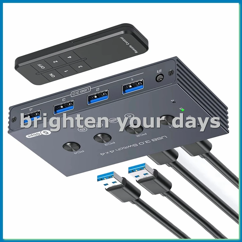 USB3.0 Switcher KVM Shared Controller Adapter 5Gbps Rate Power Free Operation Fit Computer Mouse Keyboard USB Devices-A79U
USB3.0 Switcher KVM Shared Controller Adapter 5Gbps Rate Power Free Operation Fit Computer Mouse Keyboard USB Devices-A79U
