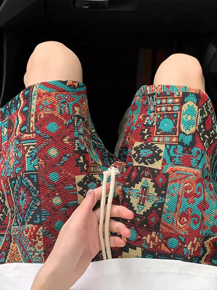 Винтажные вязаные брюки с цветочным принтом, мужские летние тонкие повседневные брюки «пять четвертей», тайские пляжные брюки Sanya, свободные прямые брюки
Винтажные вязаные брюки с цветочным принтом, мужские летние тонкие повседневные брюки «пять четвертей», тайские пляжные брюки Sanya, свободные прямые брюки