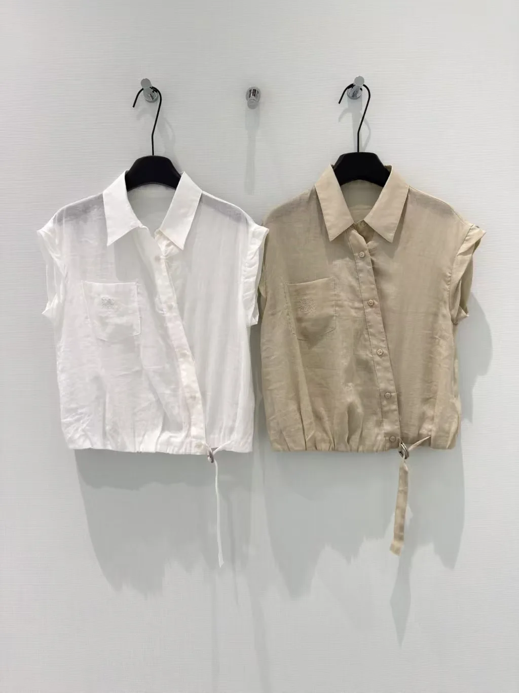 High quality summer new product: collar, short sleeved shirt, waist cinching strap, cotton and linen thin top
High quality summer new product: collar, short sleeved shirt, waist cinching strap, cotton and linen thin top