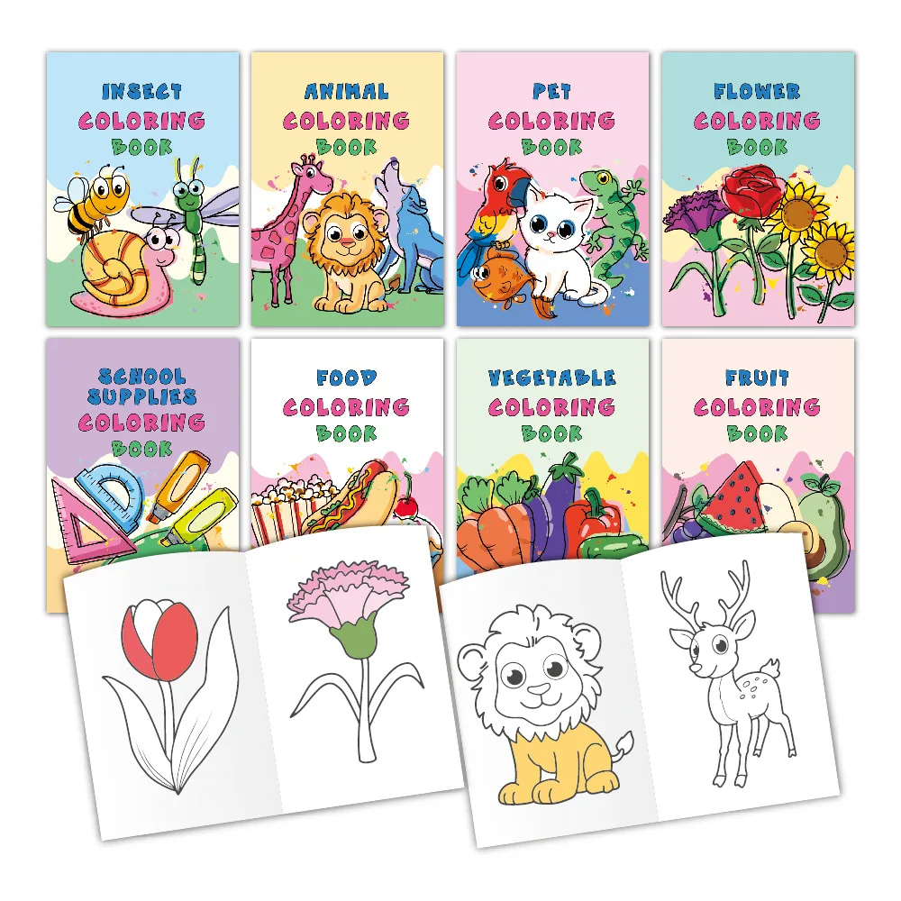 8-color/set Children's Cartoon Graffiti Drawing Book, Enlightenment Festival Party Coloring Book Set
8-color/set Children's Cartoon Graffiti Drawing Book, Enlightenment Festival Party Coloring Book Set