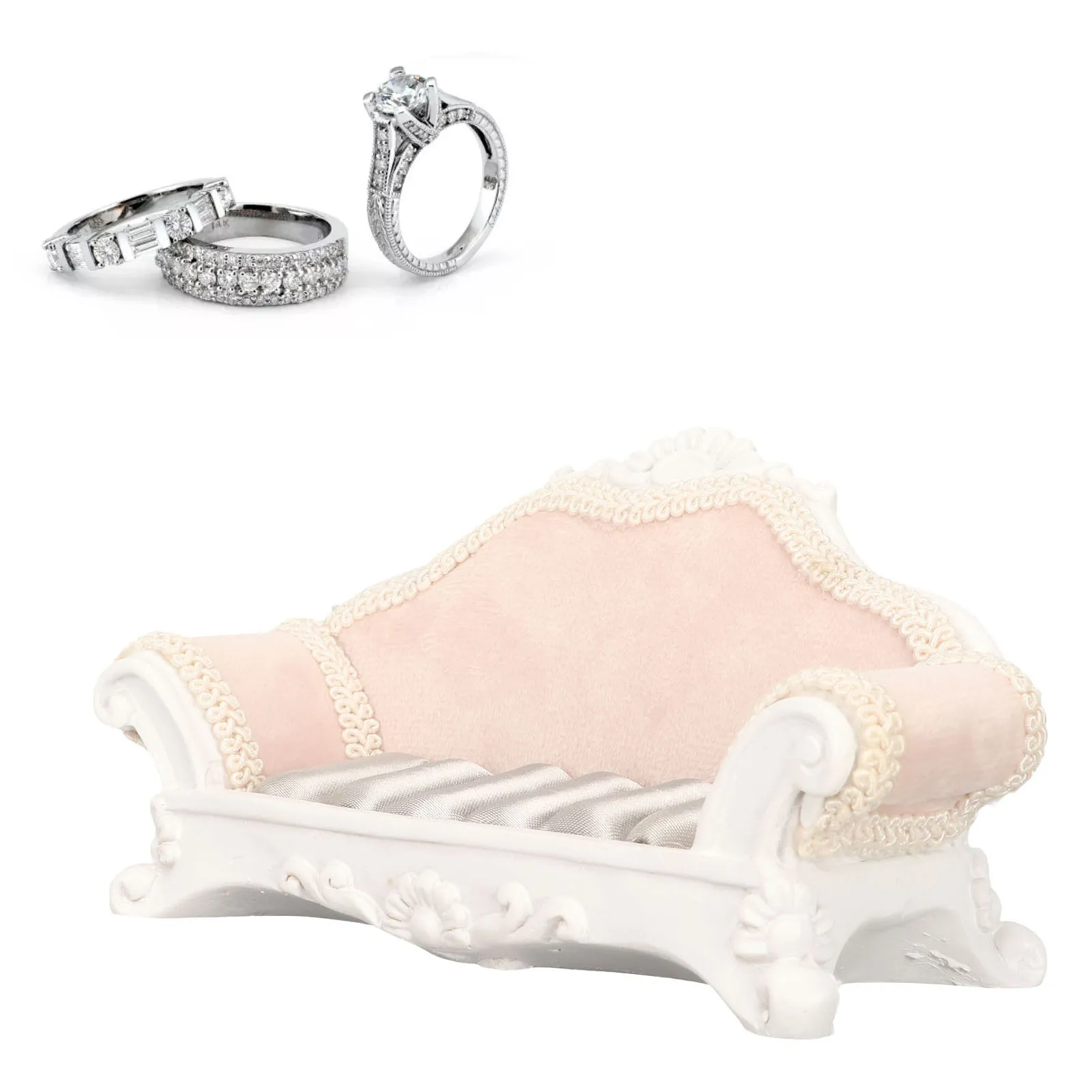 Sofa Jewelry Holders Resin Crafting Novel Ring Holder for Wedding Valentines Mothers Day Pink
Sofa Jewelry Holders Resin Crafting Novel Ring Holder for Wedding Valentines Mothers Day Pink