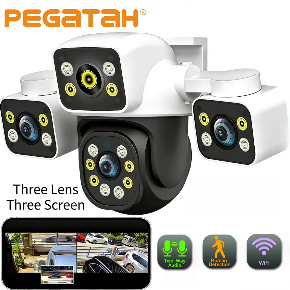 15MP Three Lens IP Camera Three Screens Security Auto Tracking Wireless Alarm WIFI CCTV Surveillance Outdoor Camera IPC360 APP
15MP Three Lens IP Camera Three Screens Security Auto Tracking Wireless Alarm WIFI CCTV Surveillance Outdoor Camera IPC360 APP