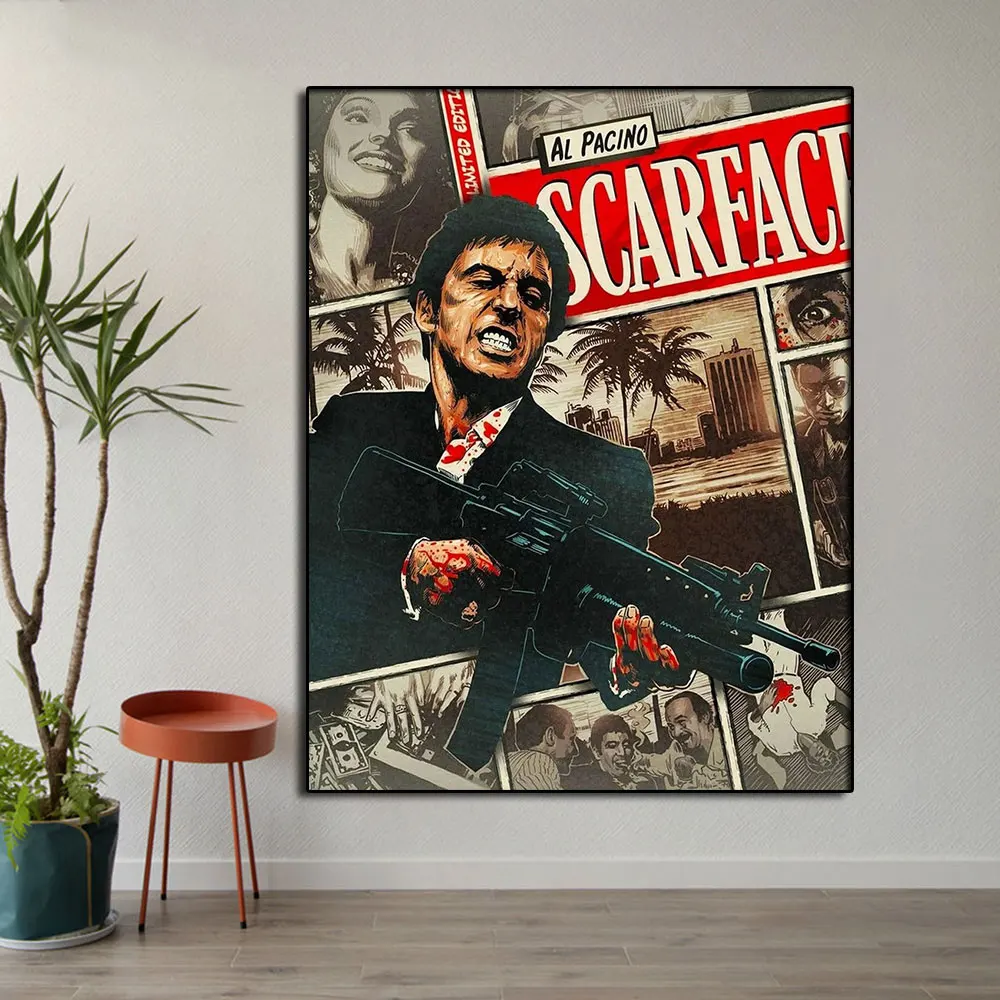 The World is Yours Classic Movie Poster And Print Picture Scarface Tony Canvas Painting Wall Art for Living Room Home Decoration
The World is Yours Classic Movie Poster And Print Picture Scarface Tony Canvas Painting Wall Art for Living Room Home Decoration